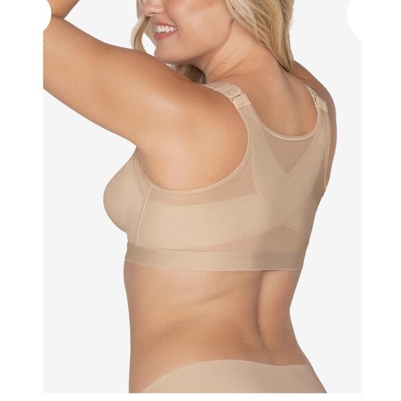 Brand New Leonisa Women's Size 42B Light Brown Posture Corrector Bra Multi - Picture 2 of 9